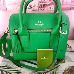 Kate Spade Southport Avenue Alessa Crossbody Purse Emerald Green